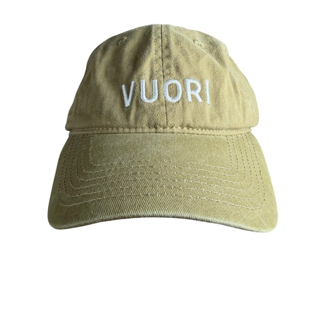 Vuori‎ Dad Hat Khaki Tan Cotton Adjustable Baseball Cap NWT